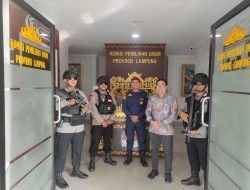 Jelang pilkada serentak, Brimob Lampung laksanakan patroli cipta kondisi di KPU dan Bawaslu Provinsi Lampung