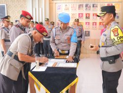 Jabatan Kasat Reskrim Polresta Bandar Lampung dan Kapolsek Teluk Betung Timur Diserahterimakan