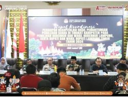 KPU Lampung Timur resmi tetapkan Nomor urut satu sebagai pemenang pilkada