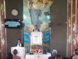 Dengan Penuh Sukacita, Warga Binaan Kristen Rutan Ambon Gelar Ibadah Kenaikan Tuhan Yesus.