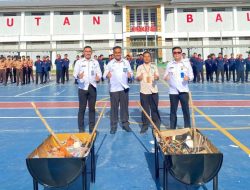 Rutan Kelas I Bandar Lampung Musnahkan Barang Bukti Hasil Razia, Tegaskan Komitmen Bersih dari Narkoba