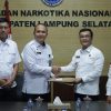 Lapas Narkotika Bandar Lampung Teken Perjanjian Kerja Sama dengan BNNK Lampung Selatan Terkait P4GN