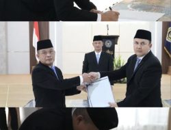 Kakanwil Ditjenpas Lampung Pimpin Upacara Pelantikan dan Pengambilan Sumpah/Janii Jabatan Manajerial dan Non Manajerial di Lingkungan Kantor Wilayah Direktorat Jenderal Pemasyarakatan Lampung