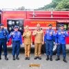 Pemkab Pesawaran Gelar Apel Mingguan Sekaligus Penyerahan Kendaraan Damkar Hibah Pemrov DKI Jakarta