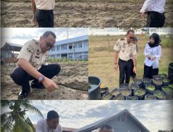 Kontrol Kelilina Kebun Rutan Kelas IIB Sinakil Pasca Banjir Dukung Program Ketahanan Pangan
