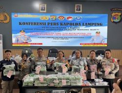 Polda Lampung Ungkap Penyelundupan Narkotika Skala Besar: 118,5 Kg Sabu dan Liquid “Etomidate” Disita