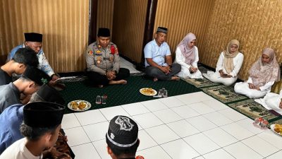 Jelang Bulan Suci Ramadhan, Polsek Kawasan Pelabuhan Bakauheni Gelar Pengajian dan Santuni Anak Yatim.