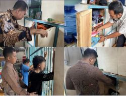 Wujudkan Lapas Bersih Dari Hendpon, Pungli,Dan Narkoba, Tim Satsopatnal Kotaagung Gelar Razia Blok Hunian