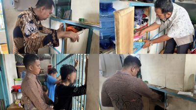 Wujudkan Lapas Bersih Dari Hendpon, Pungli,Dan Narkoba, Tim Satsopatnal Kotaagung Gelar Razia Blok Hunian