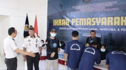 Lapas Kotaagung Gandeng BNNK Tanggamus Gelar Tes Urine Massal Bagi Pegawai dan Warga Binaan