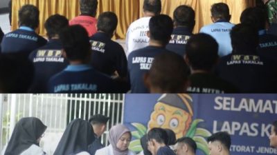 Perkuat Sinergitas, Lapas Takalar Gandeng TNI/Polri Gelar Sidak Gabungan dan Tes Urine Masif