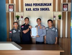 Perkuat Sinergi Antarinstansi, Rutan Singkil dan Dishub Aceh Singkil Teken MoU
