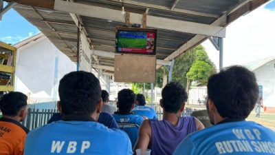 Rutan Singkil Nobar Piala Dunia: Hiburan Positif, Semangat Tetap Menyala