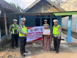 Sambut Hari Bhayangkara ke-80, Satlantas Polres Way Kanan Bagikan Ratusan Paket Sembako di Umpu Semenguk