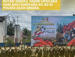 Rutan Singkil Hadiri Upacara Hari Bhayangkara ke-80 di Polres Aceh Singkil