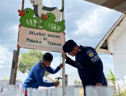 Sentuhan Estetika, Rutan Singkil Percantik Area Kandang Ternak dengan Gapura Sederhana
