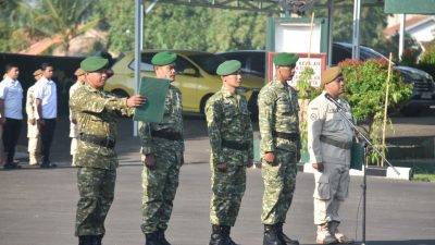 Pimpin Upacara Bulanan, Kasrem 043/Gatam Bacakan Amanat Tegas Kasad Terkait Disiplin dan Program Unggulan