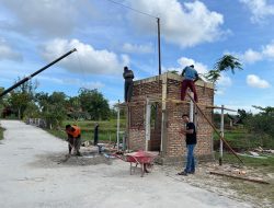 Meski Hari Libur, Progres Pos Wasrik Tetap Jadi Prioritas