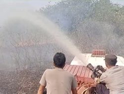 KEBAKARAN LAHAN TERJADI DI SEJUMLAH KABUPATEN DI LAMPUNG, POLDA DAN TIM GABUNGAN BERGERAK DIPADAMKAN