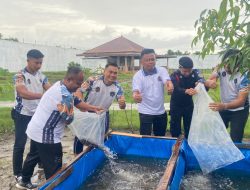 Rutan Singkil Tebar Benih Lele, Wujud Nyata Pembinaan Produktif dan Ketahanan Pangan