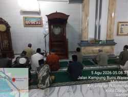 Pererat Silahturahmi dan Jaga Kondusifitas, Personel KSKP Merak Gelar Shalat Subuh Keliling