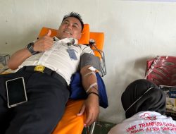 Peringati HUT ke-81 RI, Rutan Singkil Gelar Donor Darah Bersama RSUD Aceh Singkil