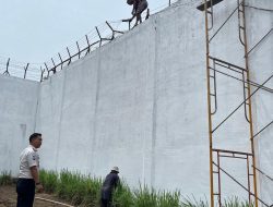 Perbaikan Kawat Duri Tembok Keliling, Demi Rutan Singkil Lebih Aman dan Terkendali