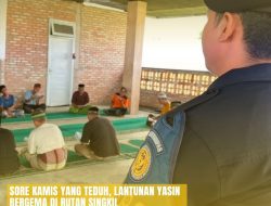 Sore Kamis yang Teduh, Lantunan Yasin Bergema di Rutan Singkil