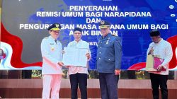 Tiga Narapidana Rutan Banda Aceh Bebas di Pendopo Gubernur Aceh Bertepatan HUT ke-81 RI