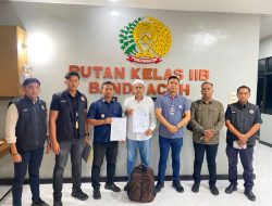 Tuntaskan Masa Pidana, WNA Asal Pakistan Resmi Bebas dari Rutan Banda Aceh