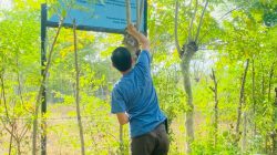 RUTAN BANDA ACEH BERSAMA JAJARAN PERTEGAS PENGAMANAN ASET NEGARA, PASANG PLANG PENANDA TANAH MILIK NEGARA