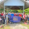 Pegawai Rutan Banda Aceh Gelar Gotong Royong Bersihkan Area Balai Pengajian Komplek Desa Kaju