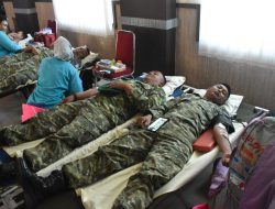 Peringati HUT ke-79, Korem 043/Gatam Gelar Aksi Donor Darah Kemanusiaan di Metro