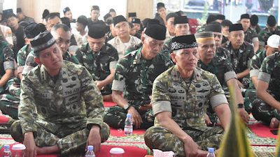 Peringati Maulid Nabi dan HUT ke-79, Korem 043/Gatam Gelar Doa Bersama di Metro