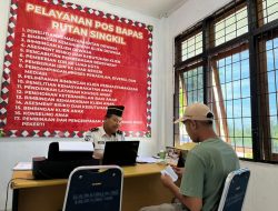 Pos Bapas Kutacane di Rutan Singkil Terima Klien untuk Melaksanakan Pelaporan