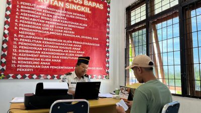 Pos Bapas Kutacane di Rutan Singkil Terima Klien untuk Melaksanakan Pelaporan