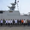 Pantau Aktivitas Gunung Anak Krakatau, Lanal Lampung dan Forkopimda Gelar Patroli Perairan Pakai KRI Lepu-861