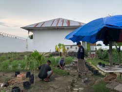 Karupam Pantau Tamping, Pastikan Taman Rutan Tetap Bersih dan Asri