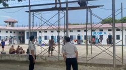 Perkuat Keamanan, Rutan Banda Aceh Awasi Pemasangan Kawat Duri di Area Blok A