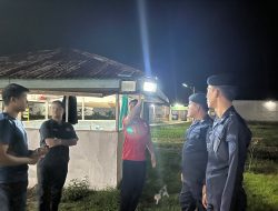 Malam Hari, Karutan Singkil Turun Langsung Cek Penerangan Area Rutan   