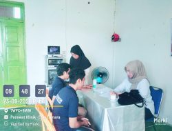 Jaga Kesehatan Warga Binaan, Perawat Rutan dan Dokter Puskesmas Gelar Pemeriksaan  