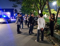 Cegah Kejahatan Jalanan dan Geng Motor, Polsek Sukarame Gelar Patroli Blue Light Hingga Larut Malam