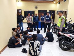 Aksi Cepat Polsek Sukarame Gagalkan Rencana Tawuran Remaja, Sembilan Orang Diamankan di Bandar Lampung